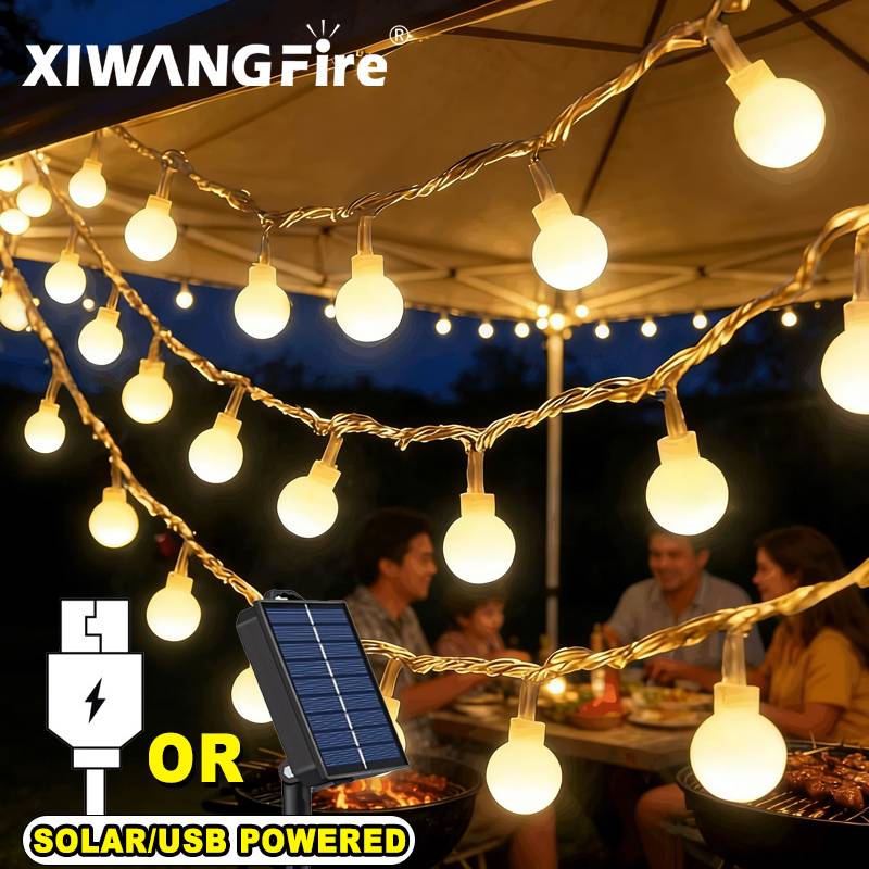 Lighting Decor In Room - 3-10M Solar/USB/Battery String Lights, Fairy Globe