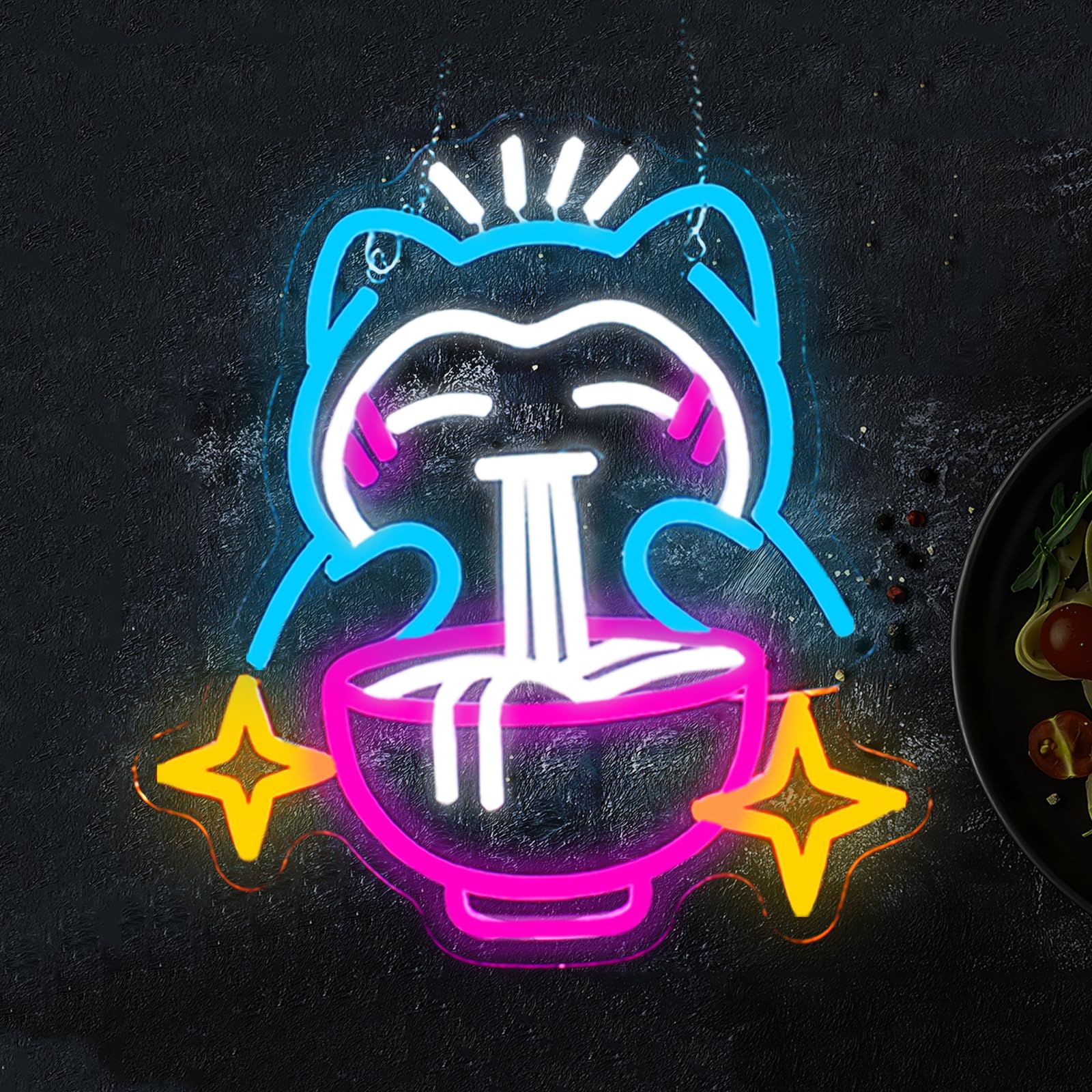 Lighting Decor Bedroom - LED Ramen Neon Light - Cute