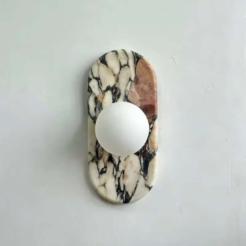 Lighting Decor Bedroom - SJX Minimalist Natural Calacatta Viola Marble