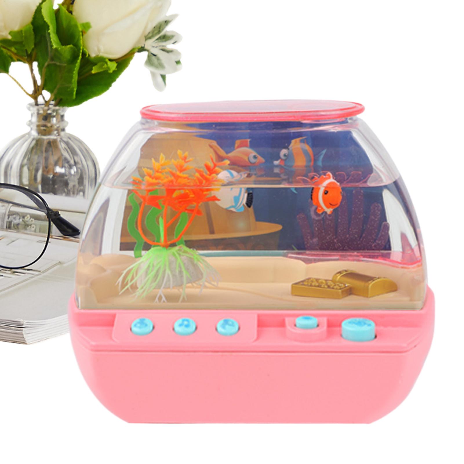 Lighting Decor In Room - Toy Fish Tank Home Decoration With
