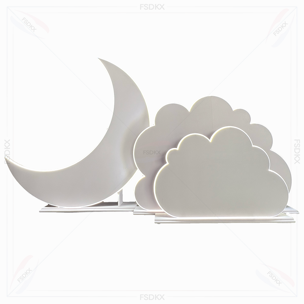 Lighting Decor Rentals - Chic Led Light Moon&Cloud PVC Custom
