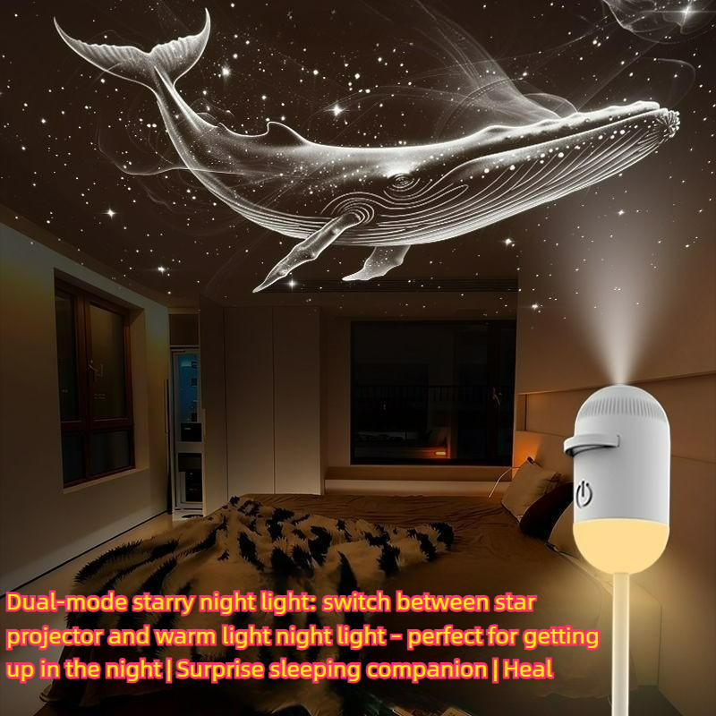 Decor Lighting Fixtures - 2-in-1 Mini Mood Light Star Projector