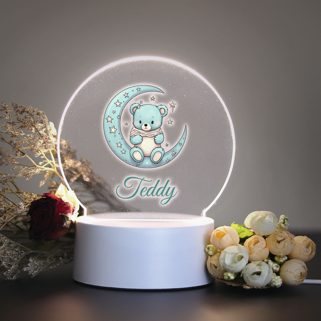 Room Decor Lighting Lamp - 1pc Personalize Custom Moon bear Led