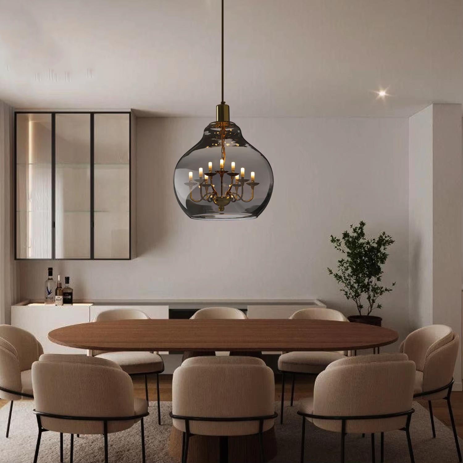 Lighting & Home Decor Studio Photos - Dreamy Light Giant chandelier Black electroplated
