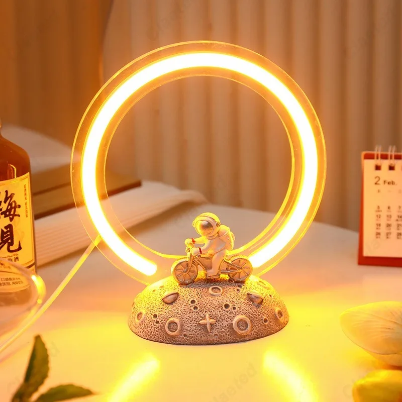 Decor Lighting Fixtures - Creative LED Astronaut Night Light Student