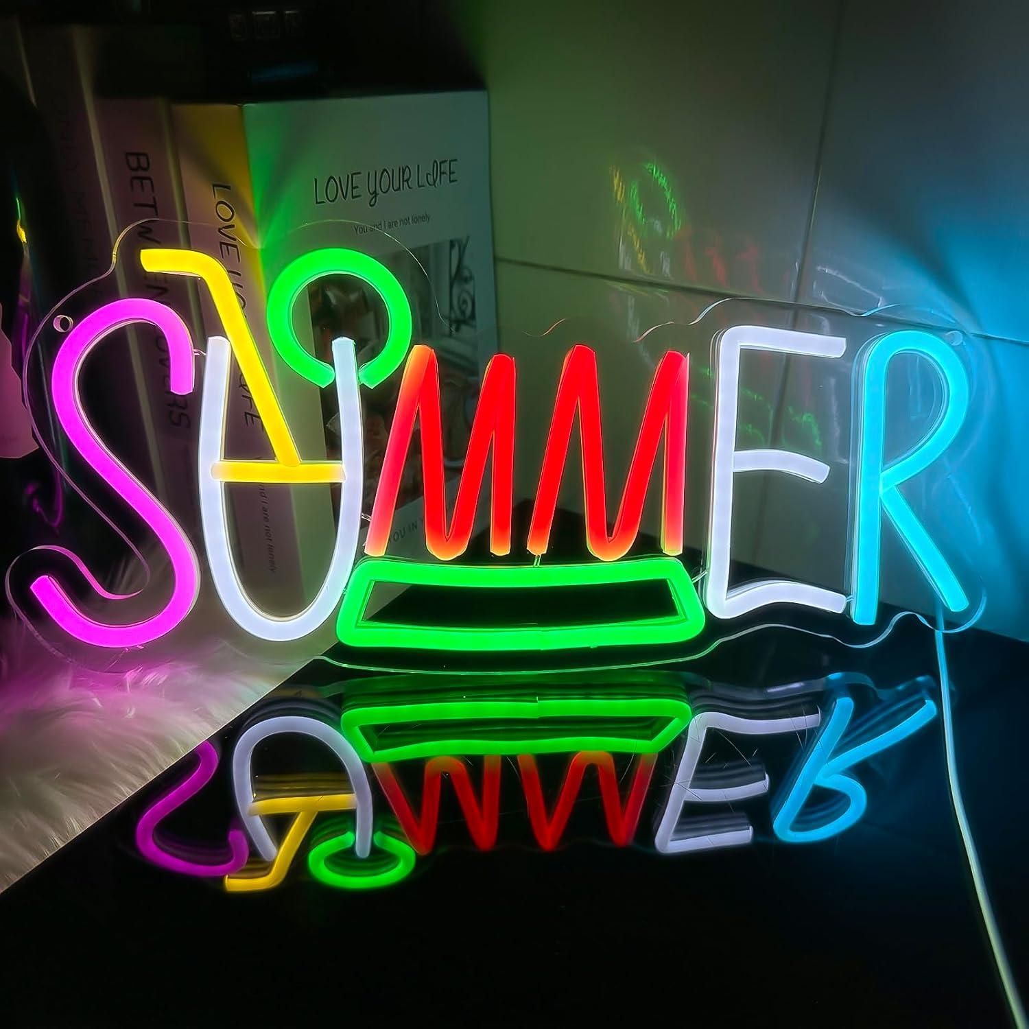 Lighting Decor Rentals - Summer Neon Sign USB Powered LED