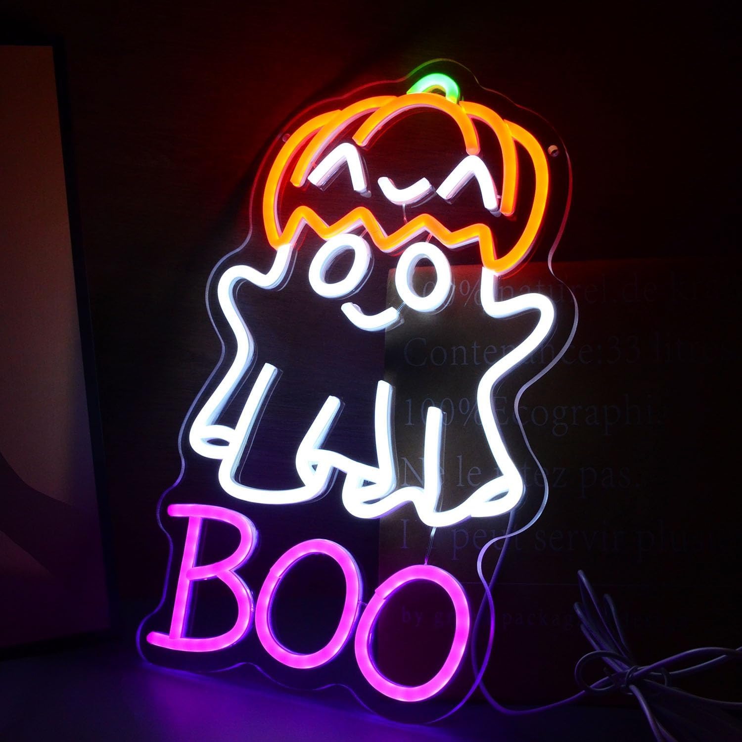 Cute Ghost Pumpkin Hat BOO LED - đánh giá và giá Home Decor Lighting Tricks
