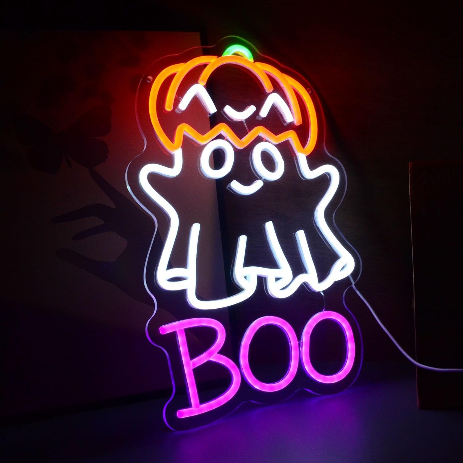 Cute Ghost Pumpkin Hat BOO LED - đánh giá và giá Home Decor Lighting Tricks
