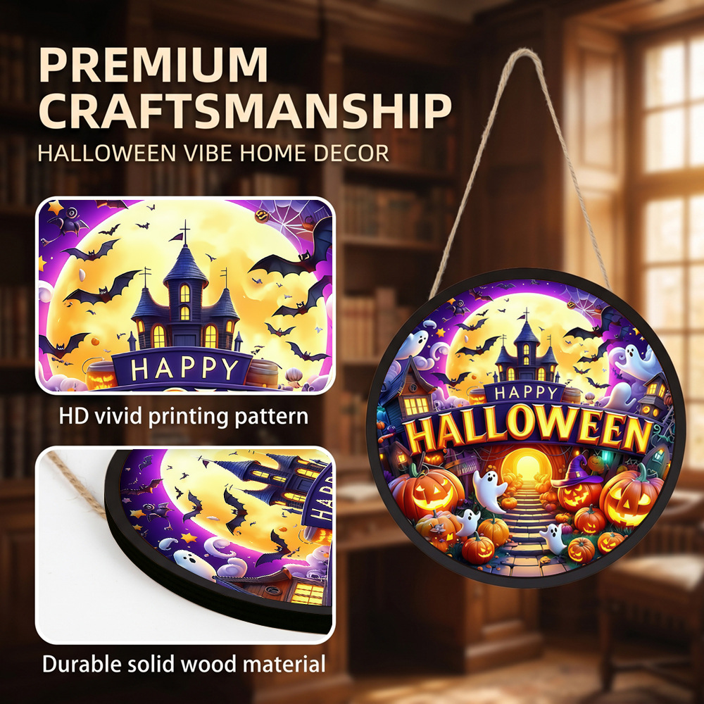 Round Glowing Halloween Hangin - đánh giá và giá Home Decor Lighting Tricks