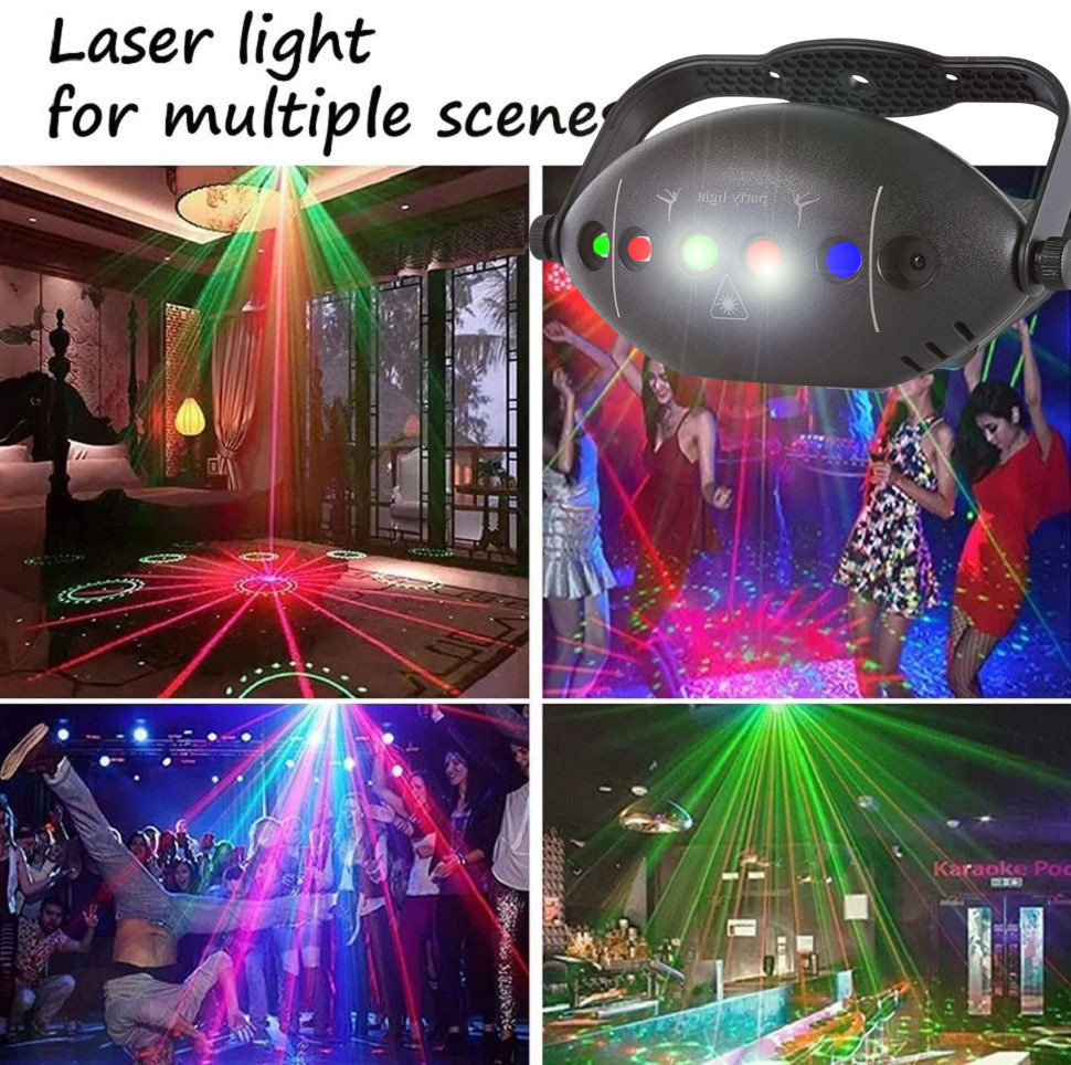RGB Disco Lights Stage DJ Part - đánh giá và giá Lighting Effect Home Decor