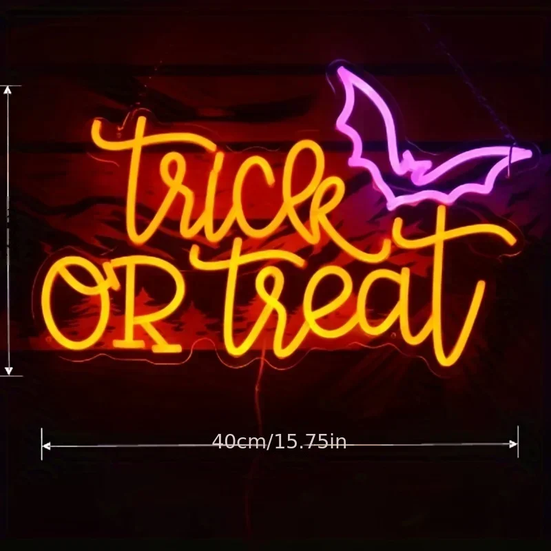 Trick or Treat Neon Sign Light - đánh giá và giá Home Decor Lighting Tricks