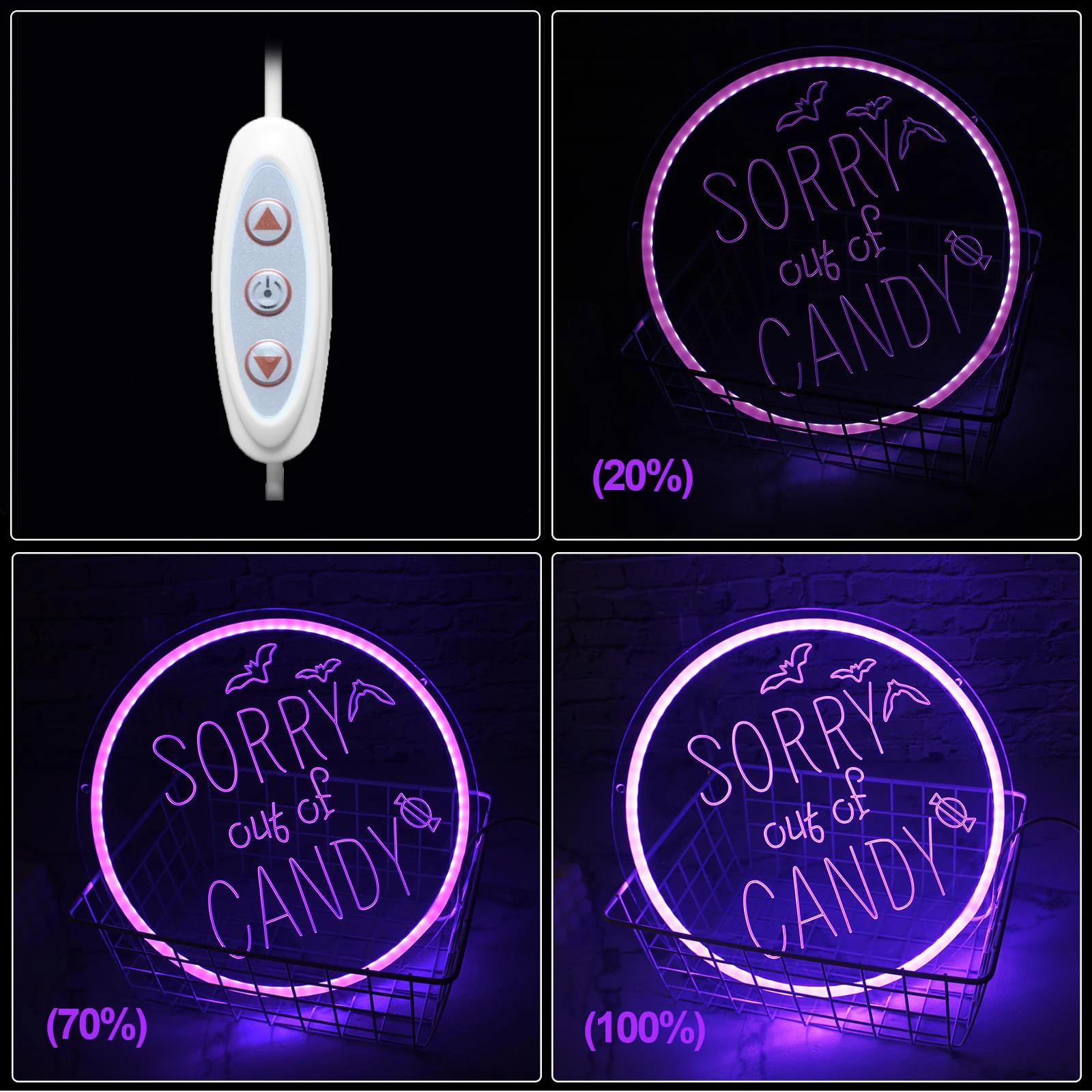 Sorry Out of Candy LED Neon Si - đánh giá và giá Home Decor Lighting Tricks