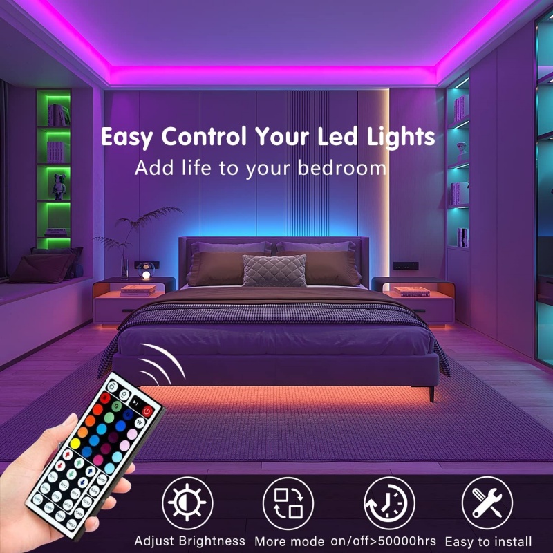 DC 5V USB LED Strip Lights APP - đánh giá và giá Room Decor Lighting Lamp