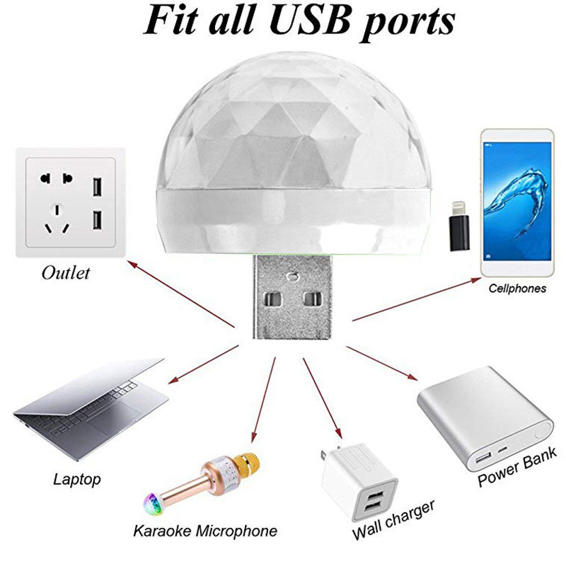 Pop USB Mini Disco Stage Light - đánh giá và giá Lighting Effect Home Decor