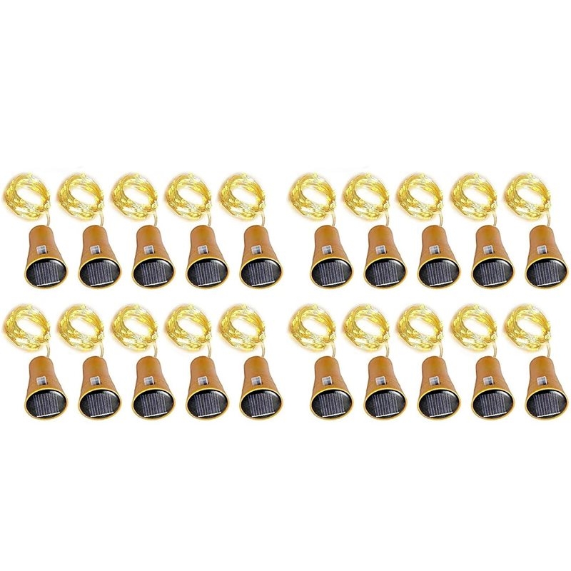ABHU 20Pcs Solar Wine Bottle S - đánh giá và giá Decor Lighting Cork