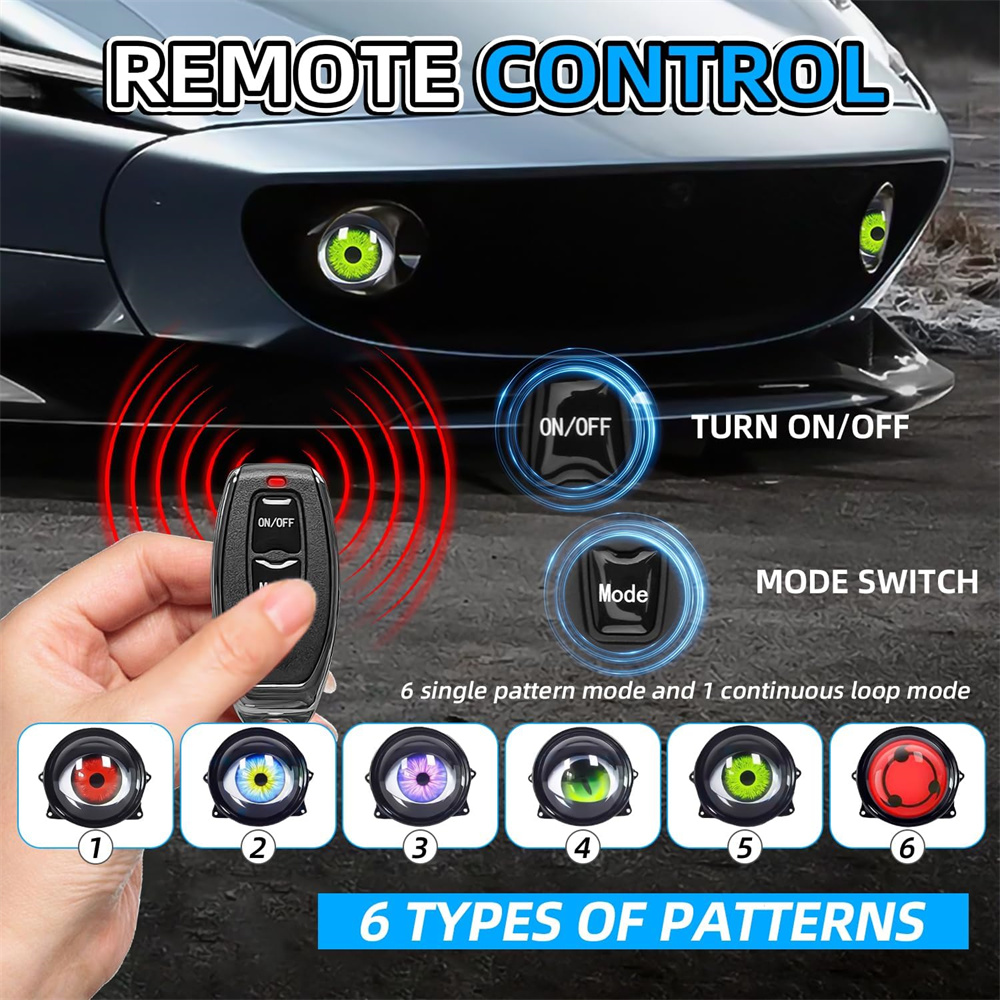  6-Mode Led Dynamic Devil Eye - đánh giá và giá Lightings Decoration