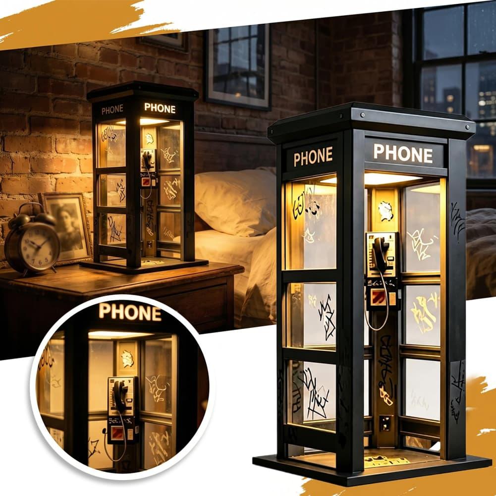 Retro Graffiti Phone Booth Tab - đánh giá và giá Lighting Decor Bedroom