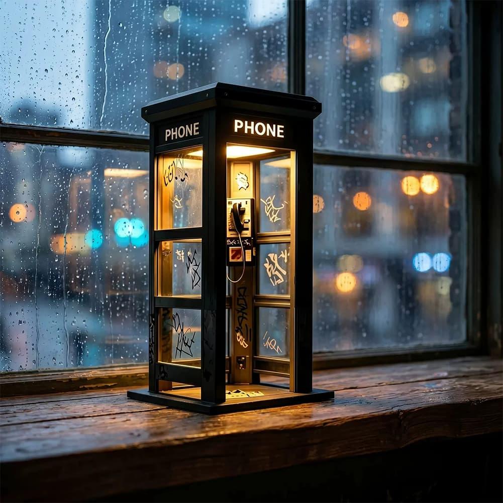 Retro Graffiti Phone Booth Tab - đánh giá và giá Lighting Decor Bedroom