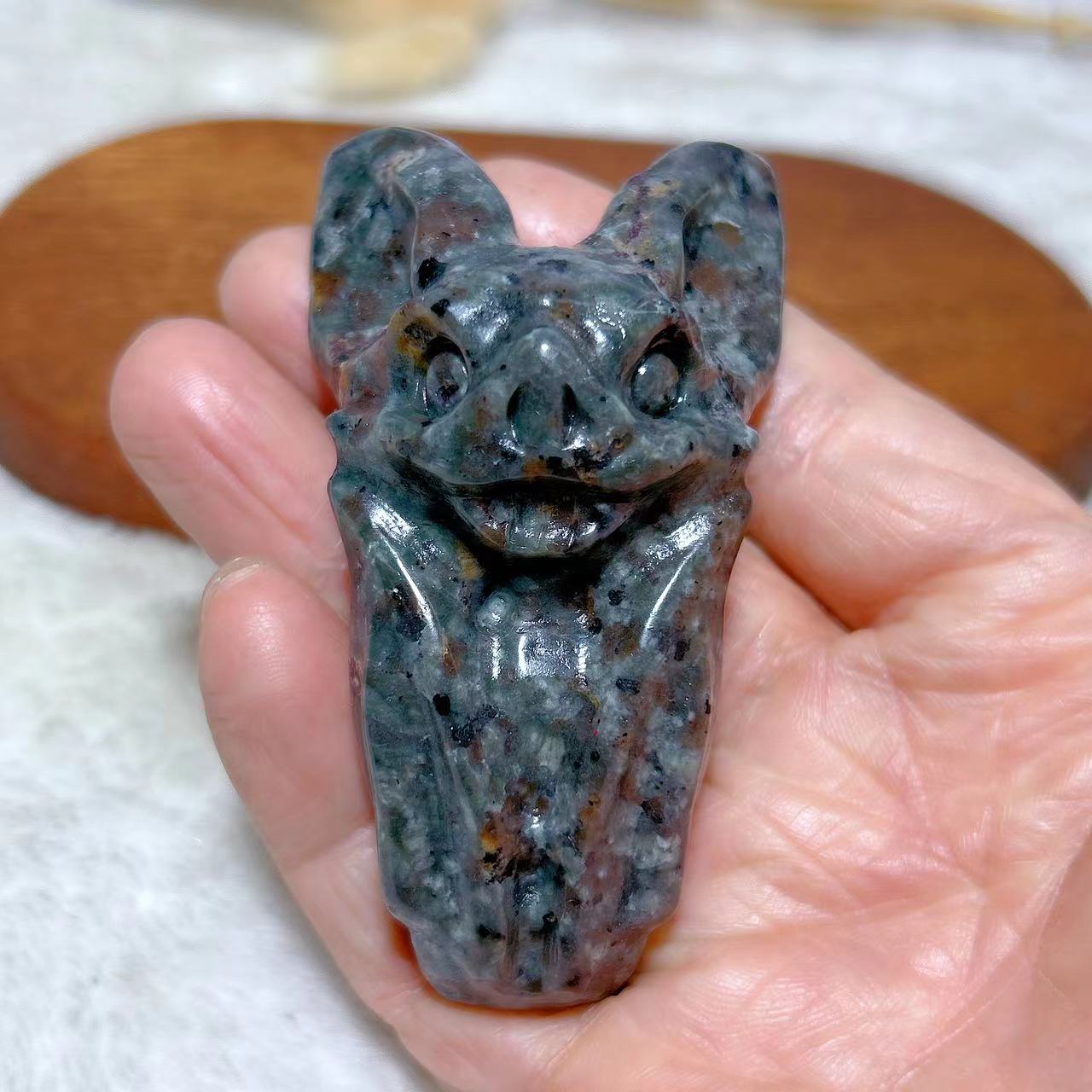 Natural Crystal Yooperlite Bat - đánh giá và giá Lighting Effect Home Decor