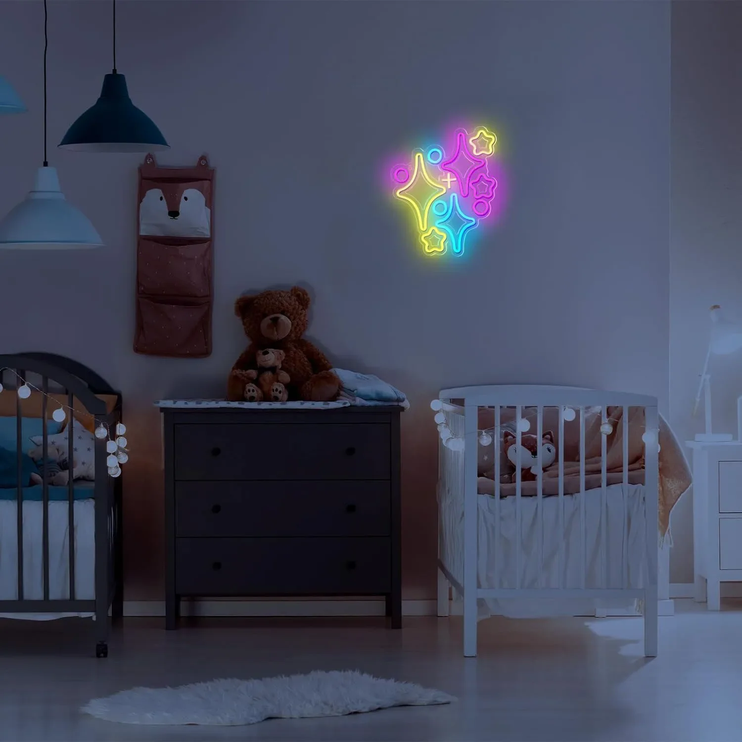 Stars LED Neon Sign Wall Decor - đánh giá và giá Up Lighting Decor