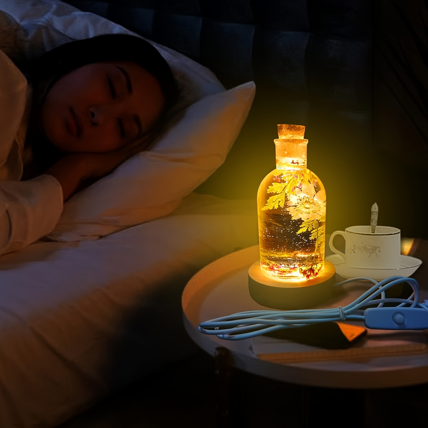 Drift Bottle Light Resin Mold  - đánh giá và giá Decor Lighting Cork