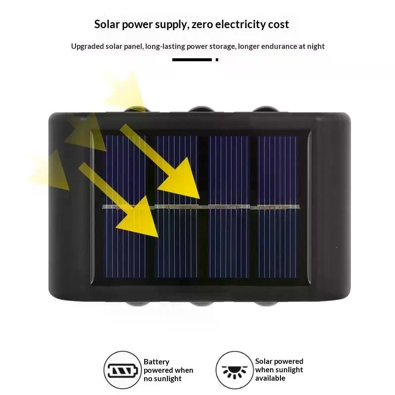 Solar Wall Lamp Outdoor Waterp - đánh giá và giá Up Lighting Decor