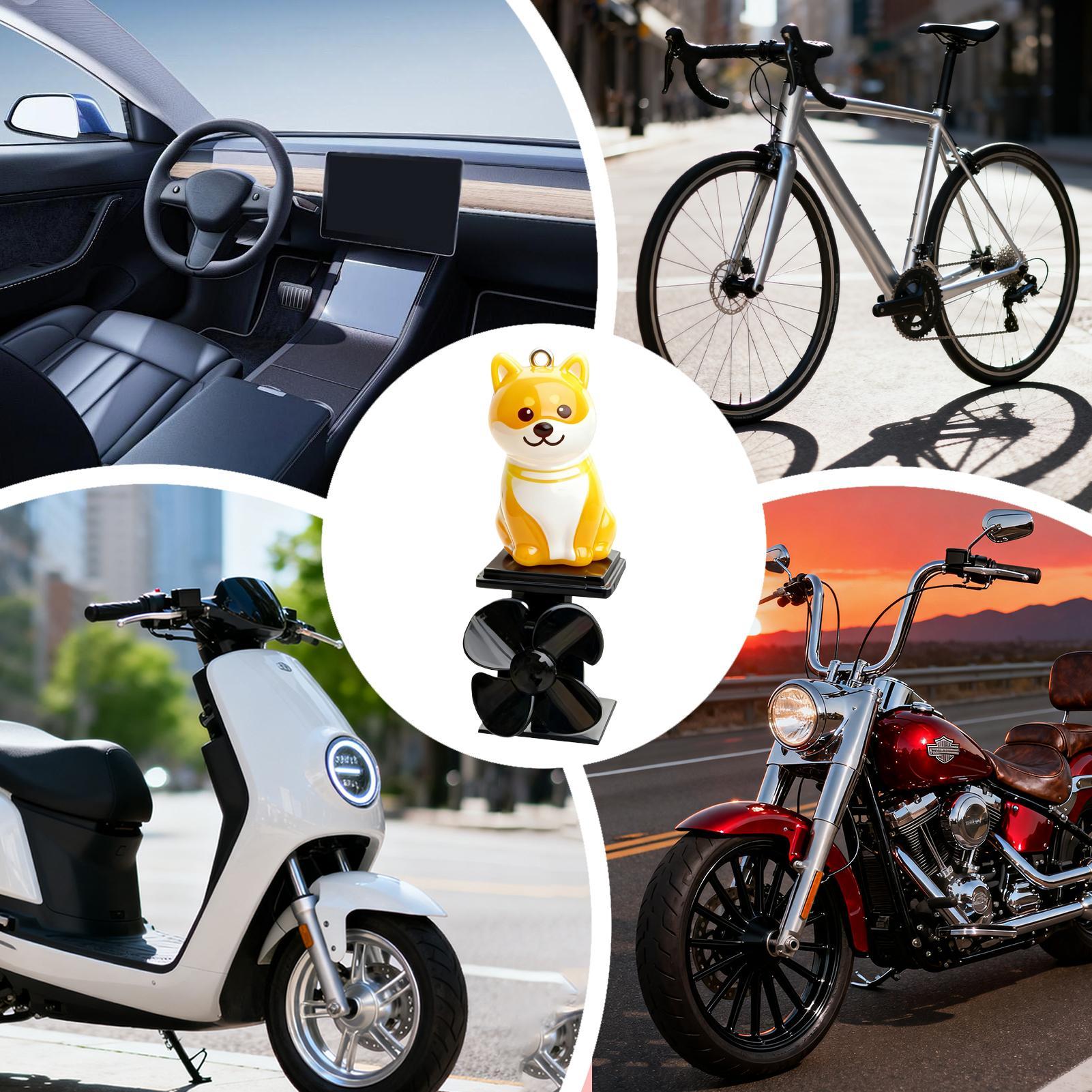 Mini Dog Figurines Motorcycle  - đánh giá và giá Up Lighting Decor