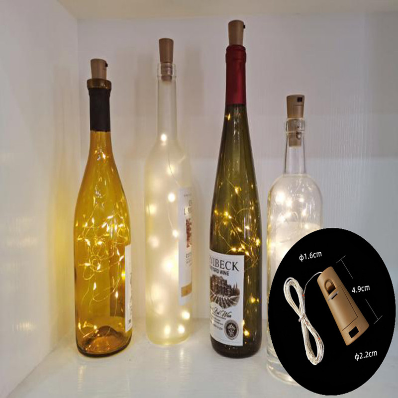 LED Wine Bottle Lights with Co - đánh giá và giá Decor Lighting Cork