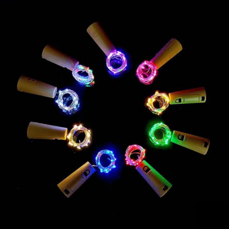LED Wine Bottle Lights with Co - đánh giá và giá Decor Lighting Cork