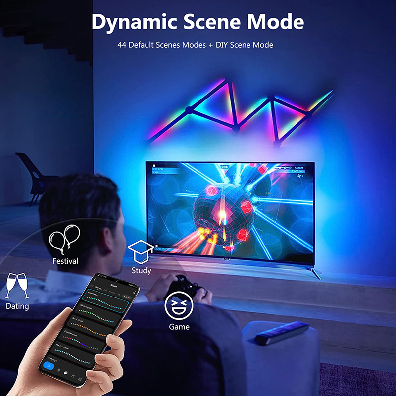 Smart RGB Wall Lamp, Bluetooth - đánh giá và giá Lighting Decor Bedroom