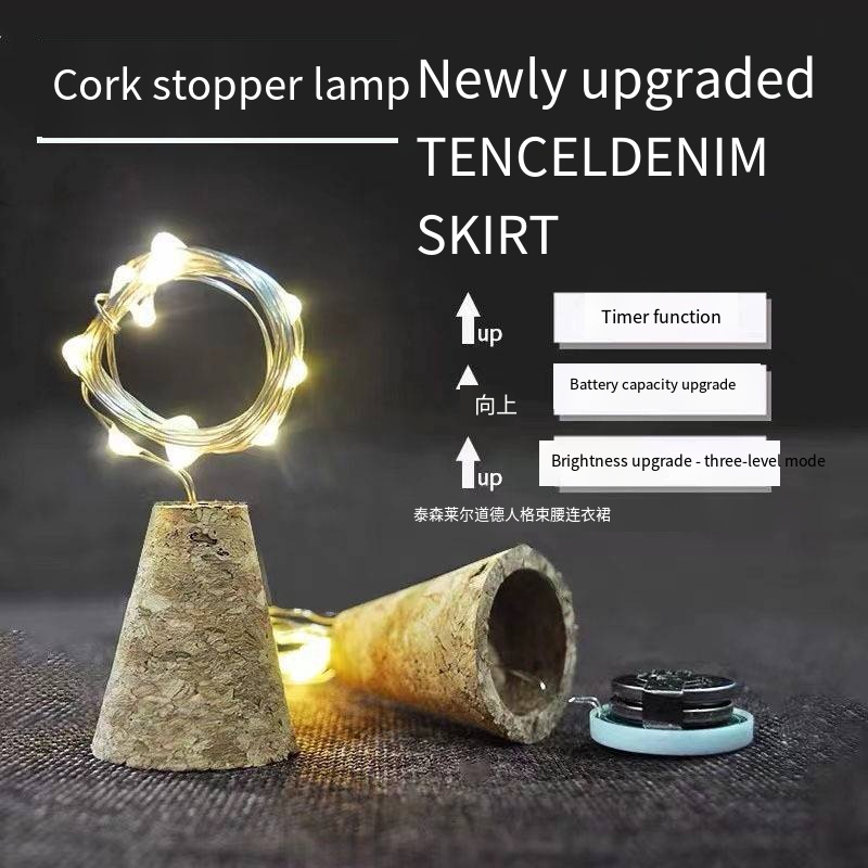 Wodden Bar LED Wine Bottle Cor - đánh giá và giá Decor Lighting Cork