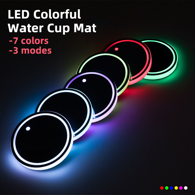 New LED Cup Holder Lights Car  - đánh giá và giá Up Lighting Decor
