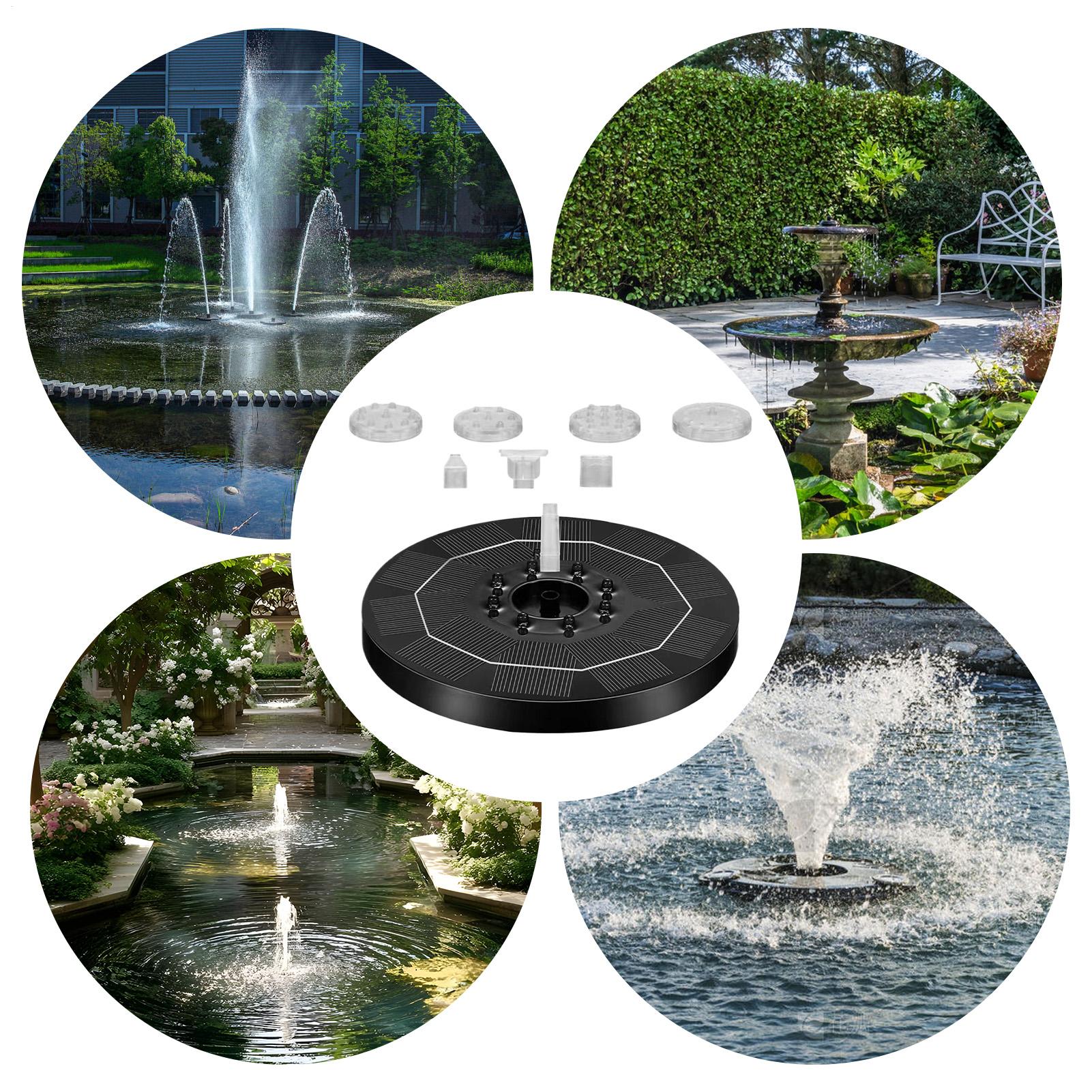 Fountain Pump Solar Adjustable - đánh giá và giá Up Lighting Decor