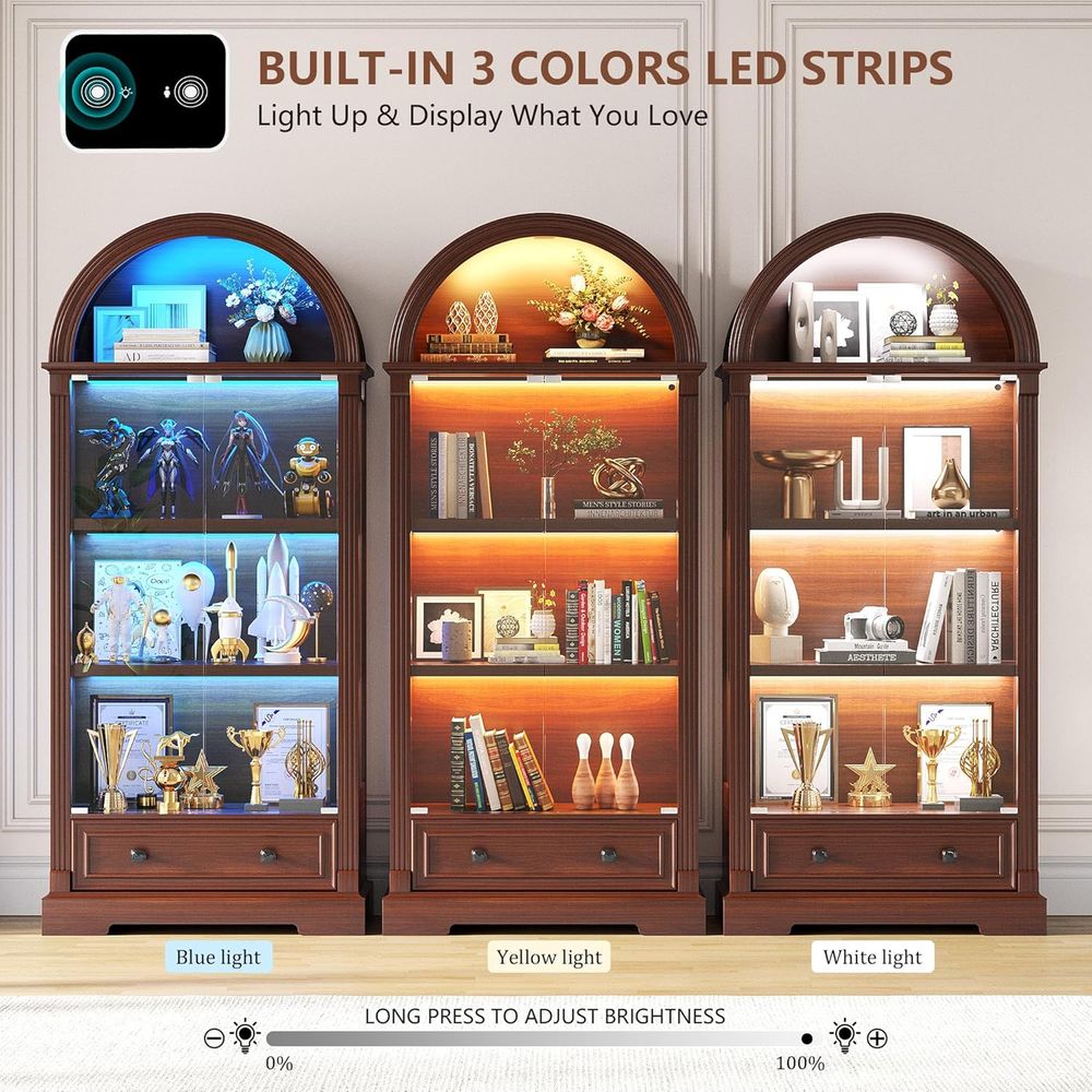 Curio Cabinet with Glass Do& L - đánh giá và giá Lighting & Home Decor Studio Photos