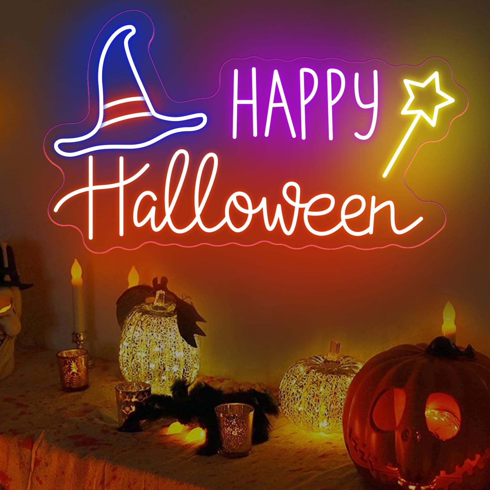 Happy Halloween Bat LED Neon S - đánh giá và giá Home Decor Lighting Tricks
