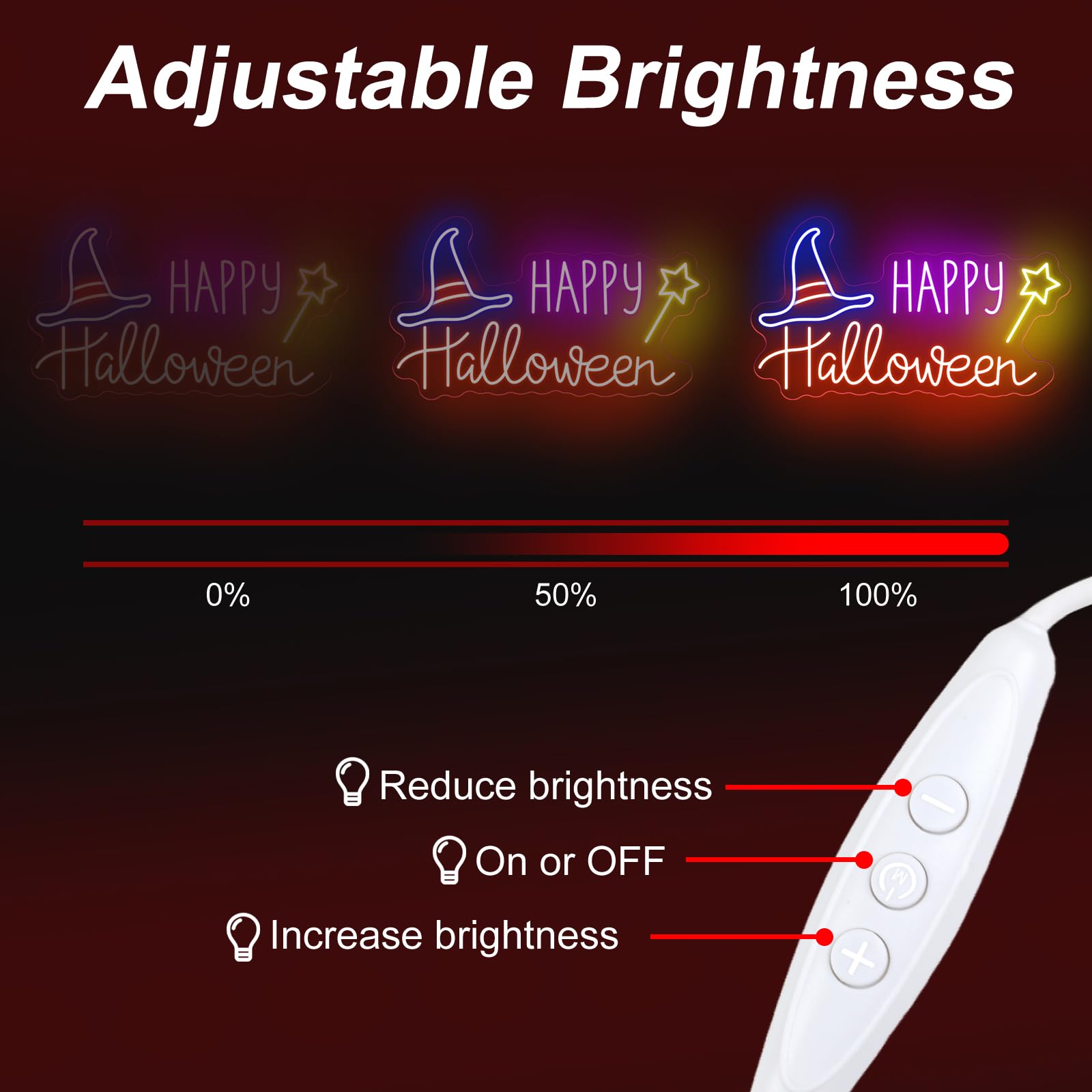 Happy Halloween Bat LED Neon S - đánh giá và giá Home Decor Lighting Tricks