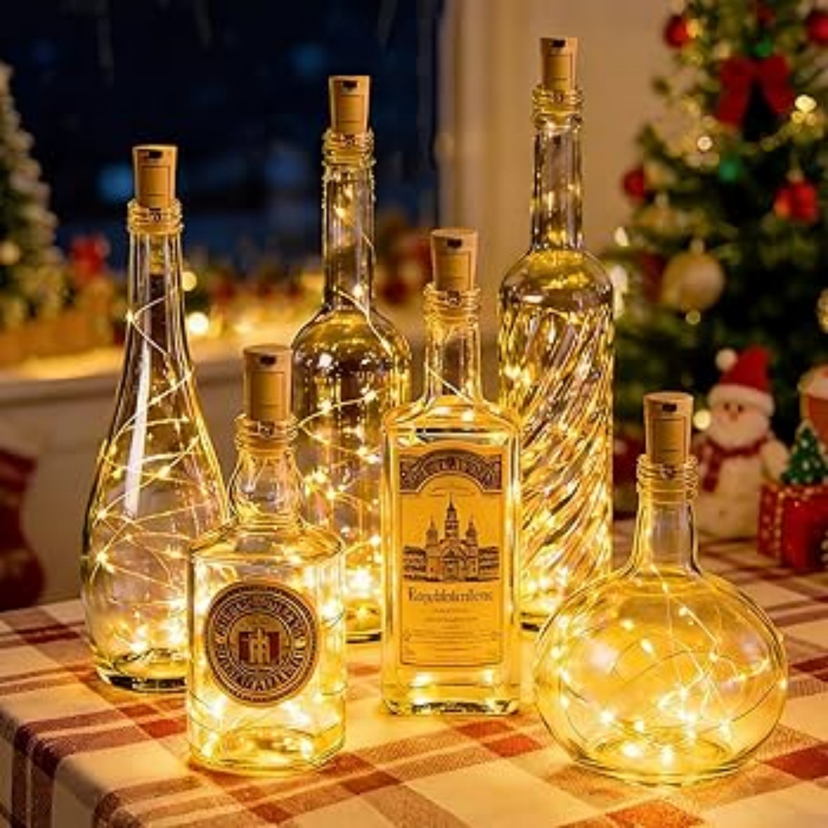 10/12 Pack Bottle Lights with  - đánh giá và giá Decor Lighting Cork