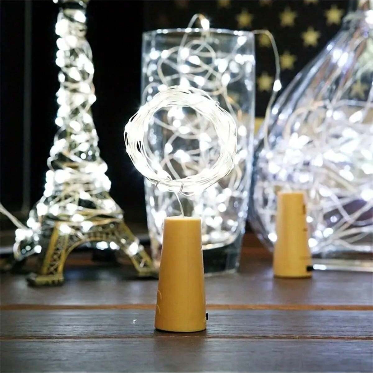 10/12 Pack Bottle Lights with  - đánh giá và giá Decor Lighting Cork