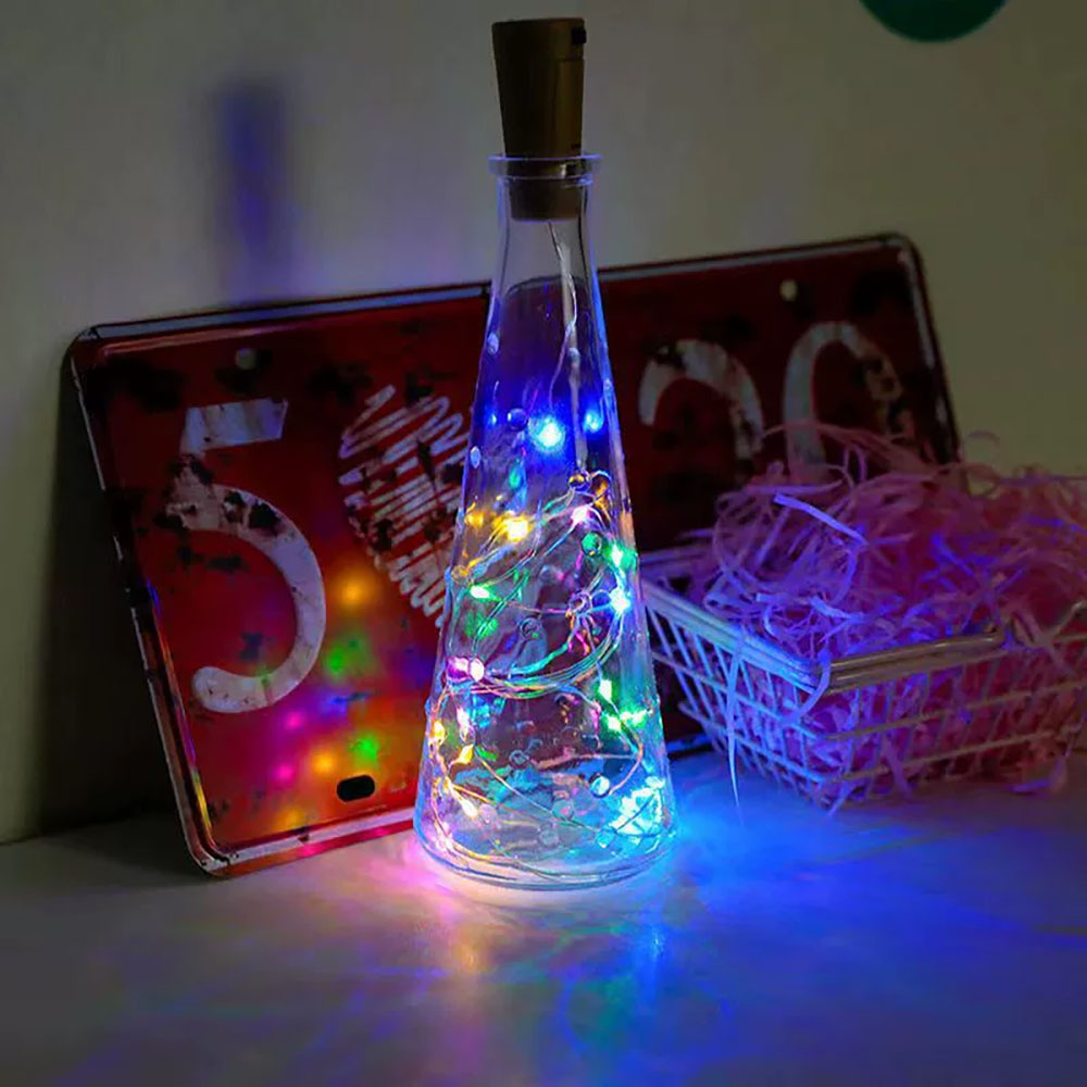 LED Wine Bottle Lights Copper  - đánh giá và giá Decor Lighting Cork
