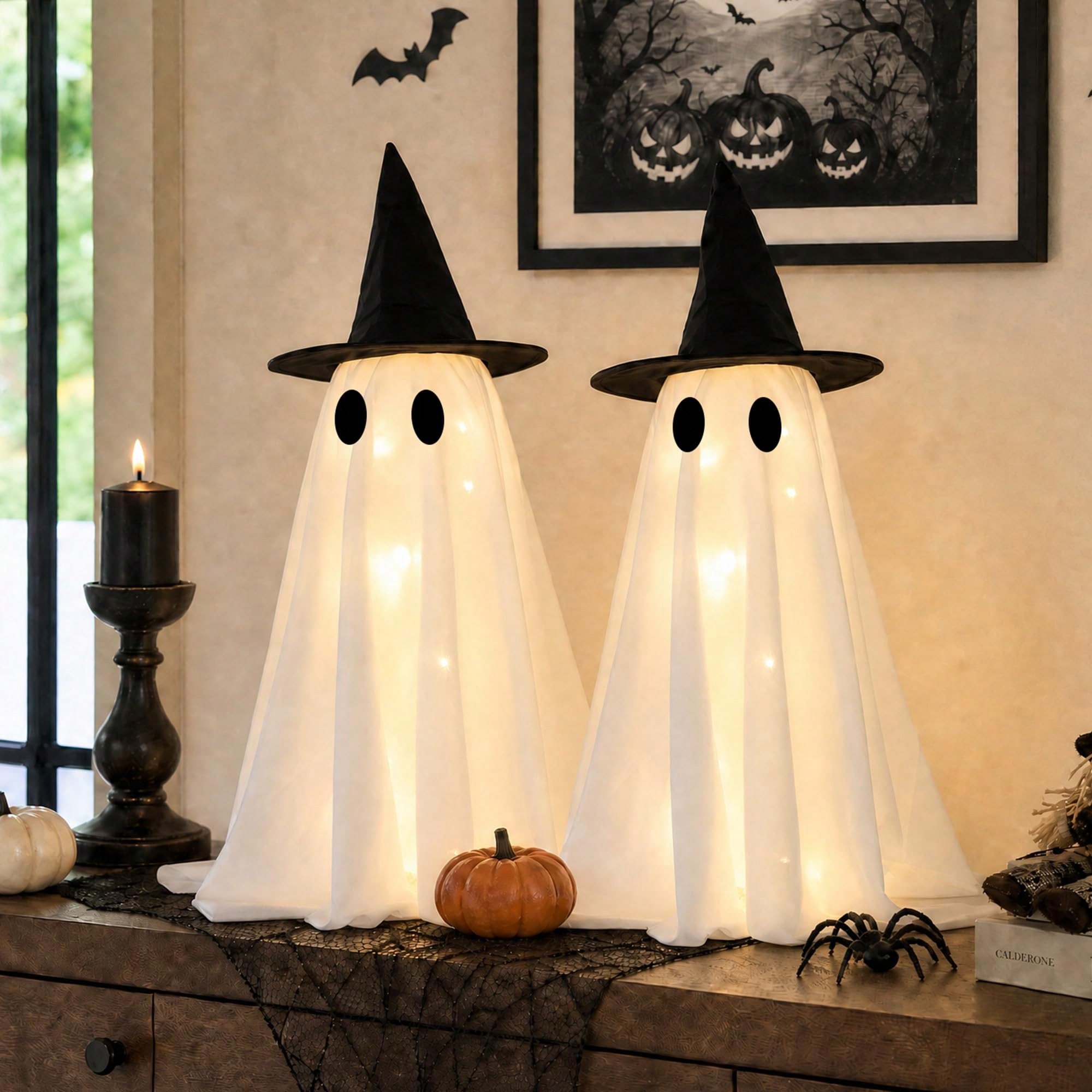 LED Light‑Up Witch Hat Ghost 2 - đánh giá và giá Up Lighting Decor