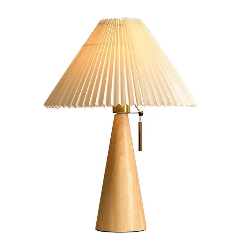 Retro Pleated Table Lamp Nordi - đánh giá và giá Lighting Decor Bedroom