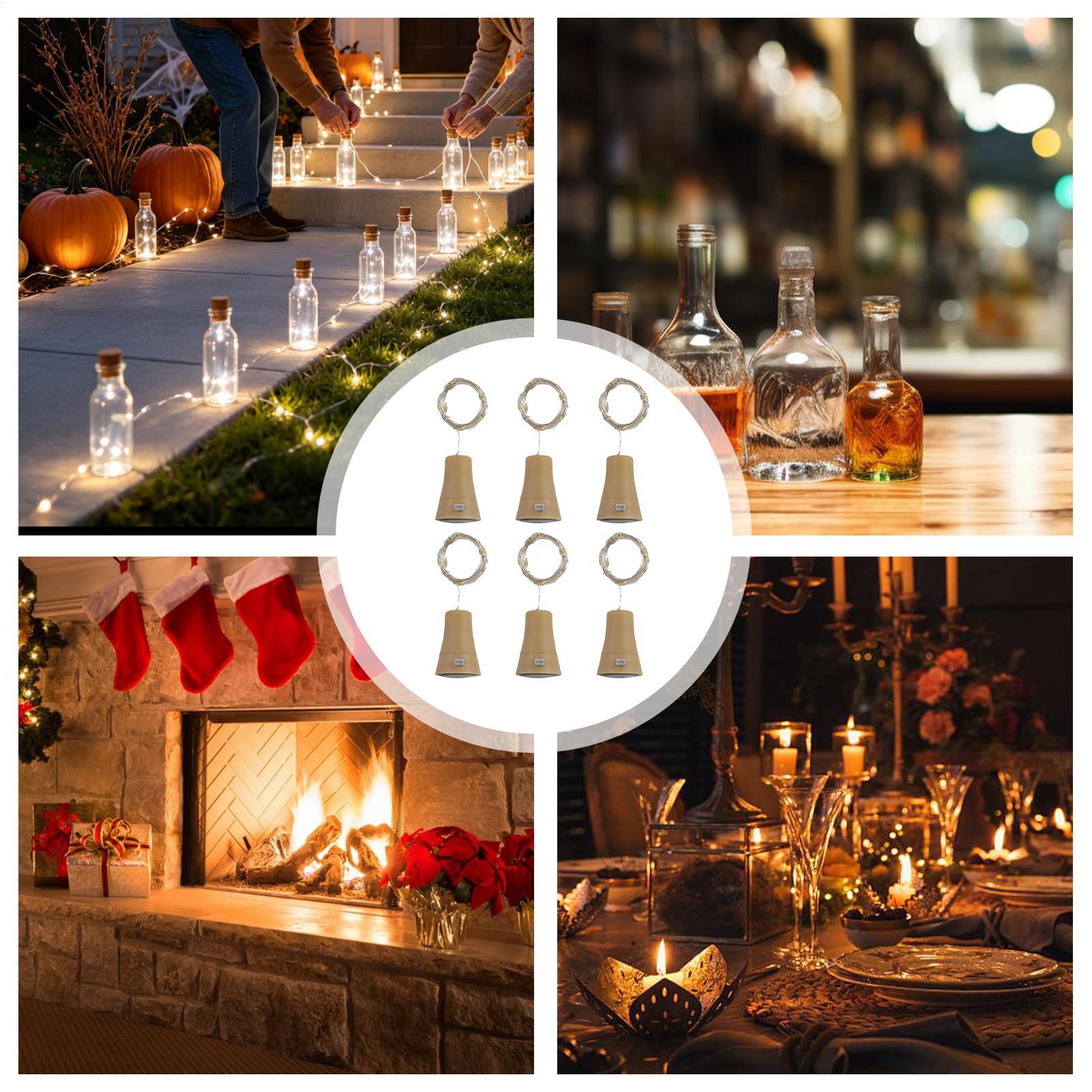 Wine Bottle Lights With Cork 6 - đánh giá và giá Decor Lighting Cork