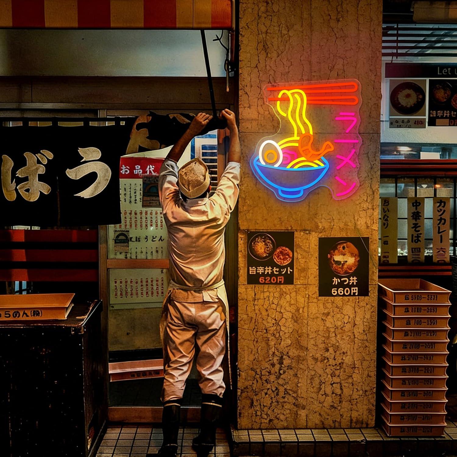 Ramen Neon Sign Japanese Noodl - đánh giá và giá Lighting Decor In Room