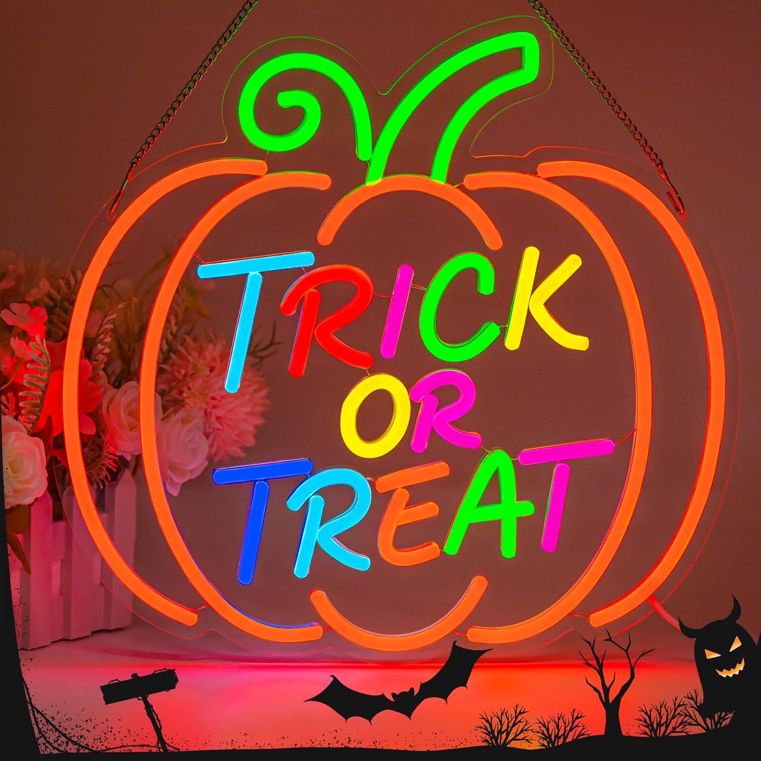 Trick Or Treat Pumpkin LED Neo - đánh giá và giá Home Decor Lighting Tricks