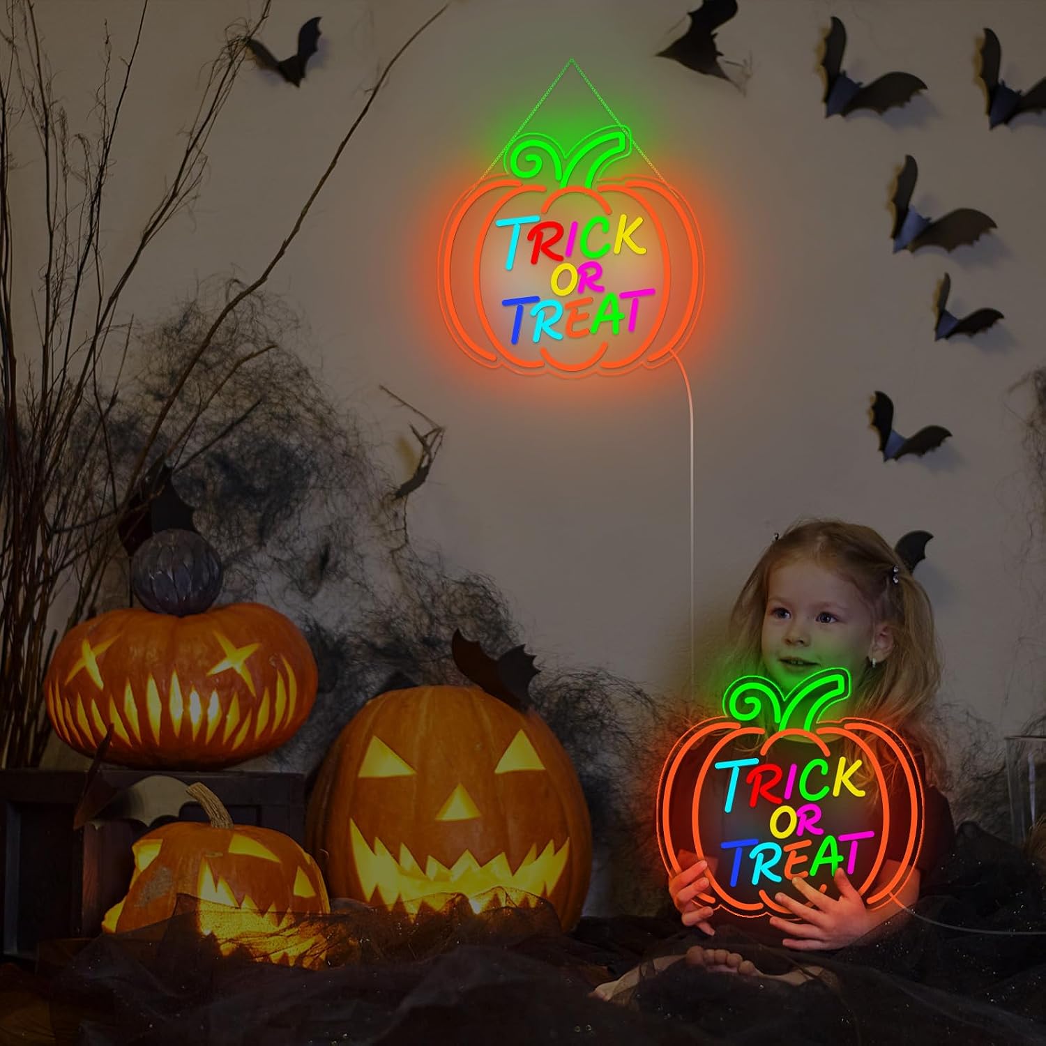 Trick Or Treat Pumpkin LED Neo - đánh giá và giá Home Decor Lighting Tricks