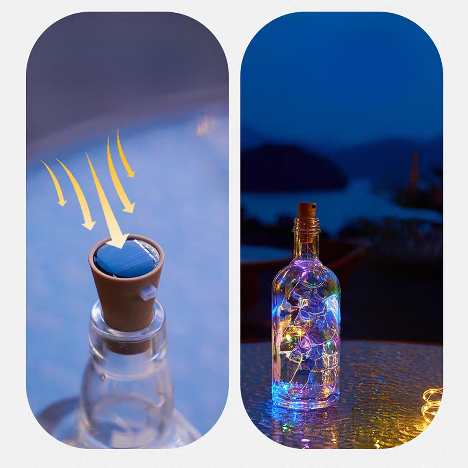 Solar Wine Bottle Lights 6 Pie - đánh giá và giá Decor Lighting Cork