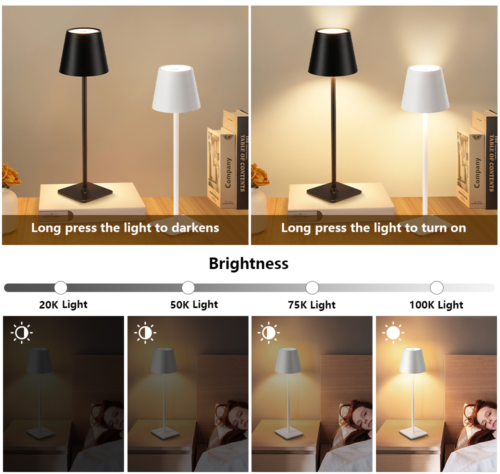LED Rechargeable Desk Light Wi - đánh giá và giá Up Lighting Decor