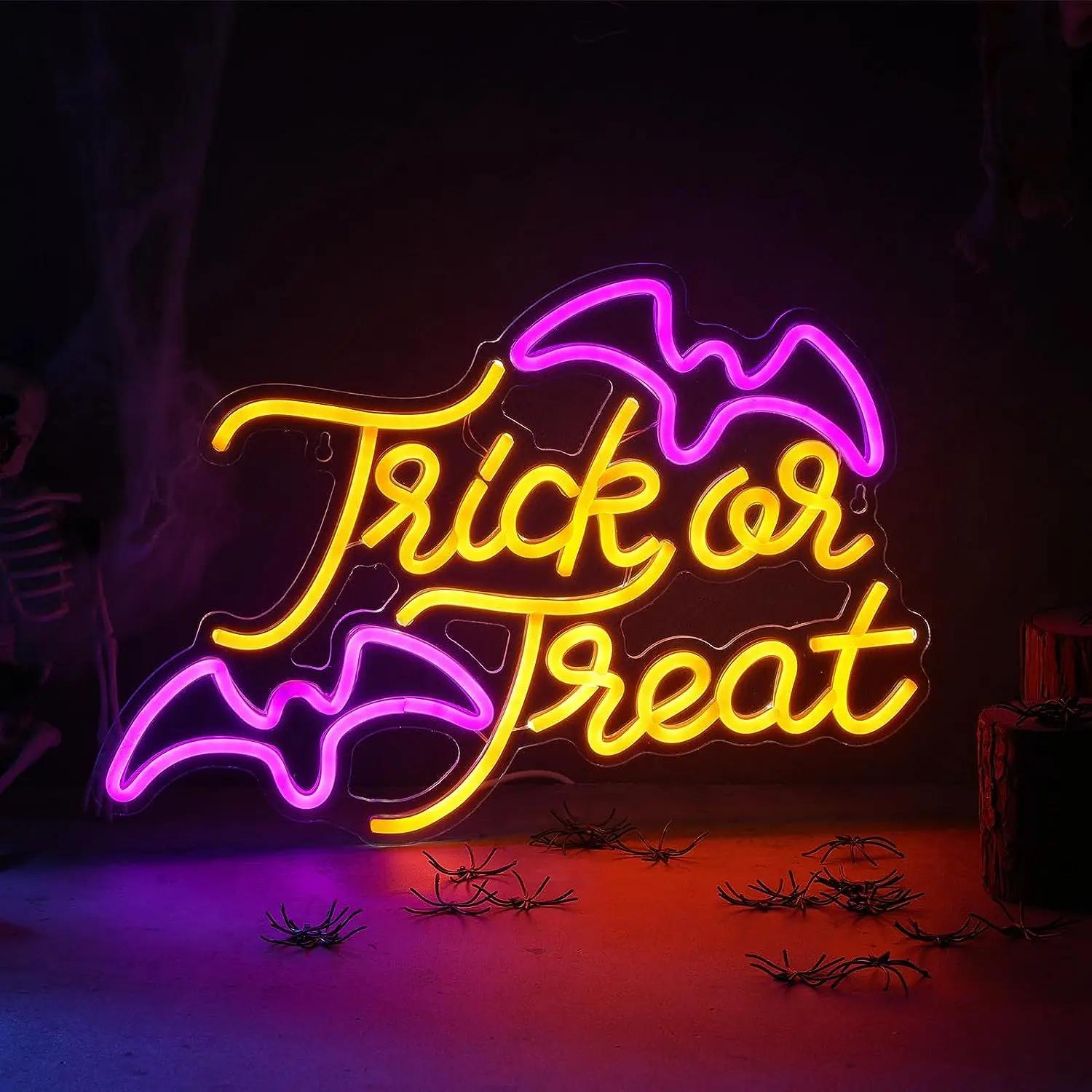 Trick or Treat Bat Neon Light  - đánh giá và giá Home Decor Lighting Tricks
