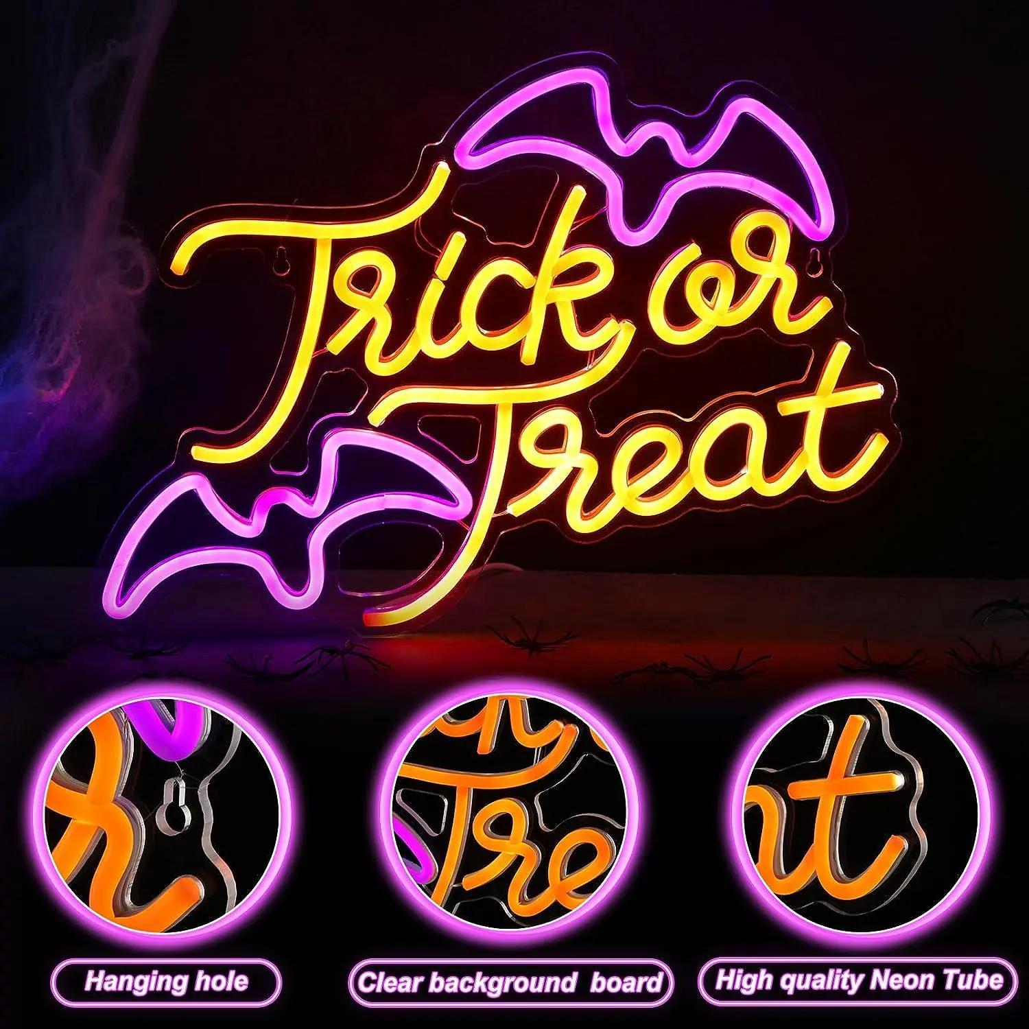 Trick or Treat Bat Neon Light  - đánh giá và giá Home Decor Lighting Tricks