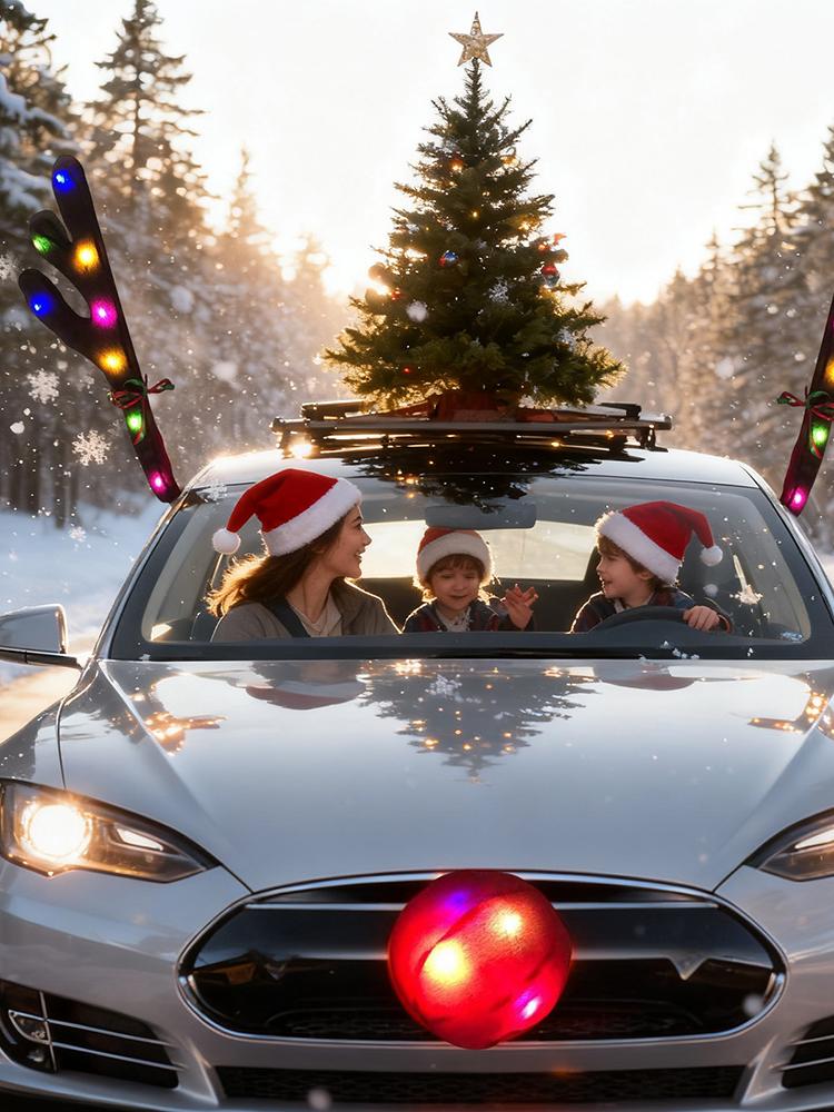 Car Reindeer Antlers with Nose - đánh giá và giá Up Lighting Decor